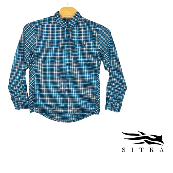Sitka Gear Flannel Shirt Mens Large Gorpcore High‎ Performance Hunting Gear - Picture 1 of 11